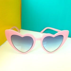 Pink heart sunglasses